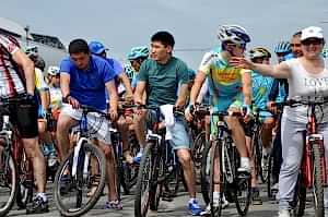 The "Velo Life" sporting event took place at the "Saryarka" cycling track.